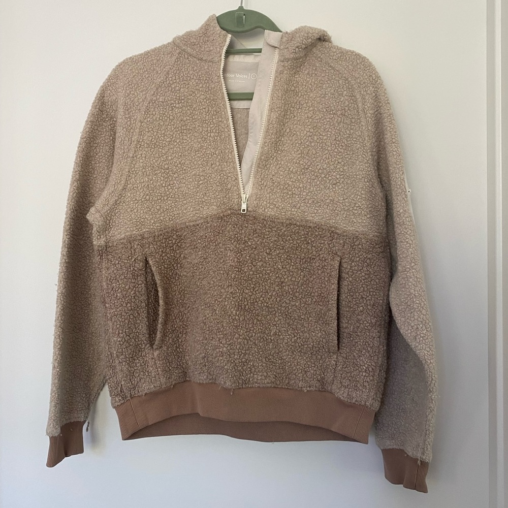 Barely worn Outdoor Voices wool half zip
